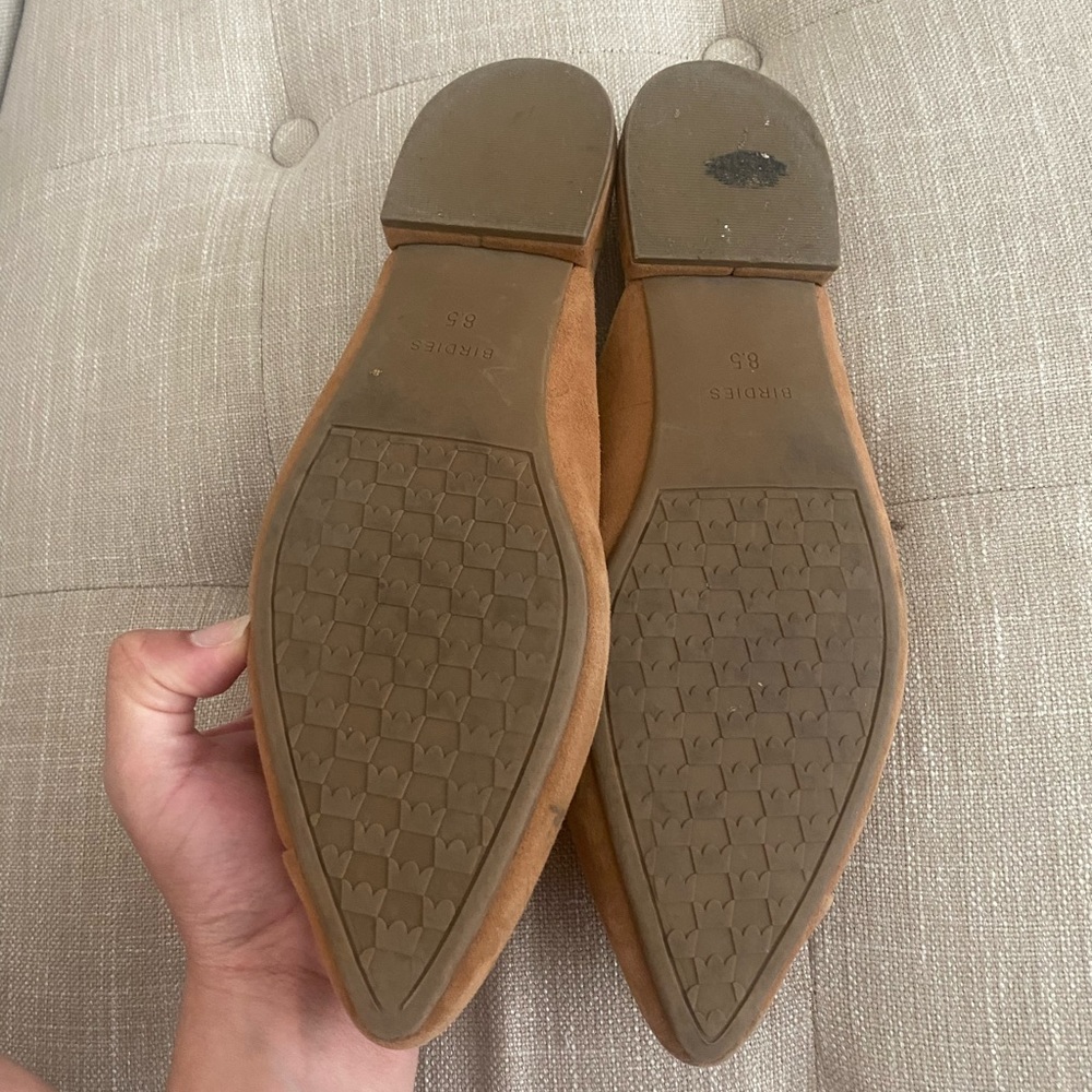 Birdies The Swan tan suede mule flats - Picture 6 of 7